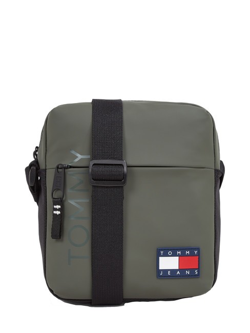 TOMMY HILFIGER TOMMY JEANS DAILY Geanta mini verde coton - Genți de umăr bărbați