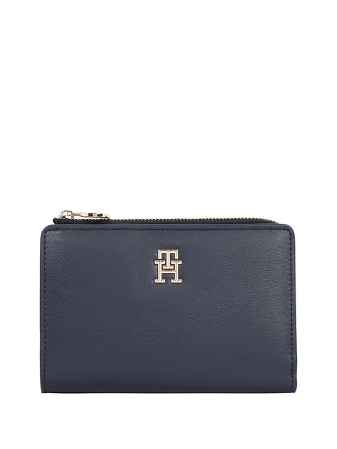 TOMMY HILFIGER TH DISTINCT Portofel subțire albastru spațial - Portofele femei