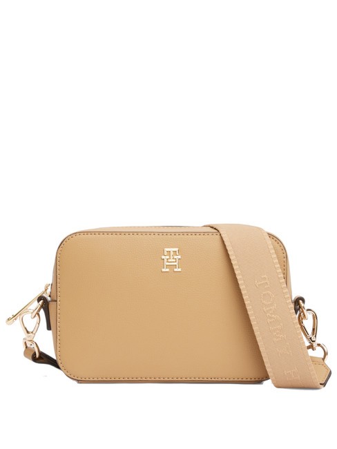 TOMMY HILFIGER TH SOFT LOGO Mini geanta de umar pânză de safari - Genți femei