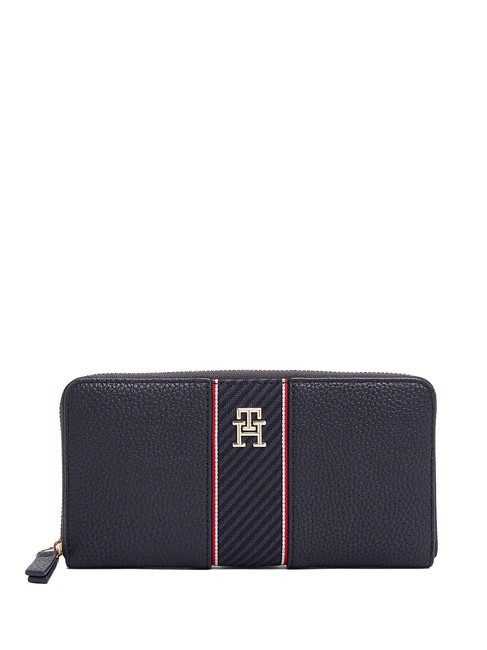 TOMMY HILFIGER TH LEGACY Fermoar în jurul portofelului albastru spațial - Portofele femei