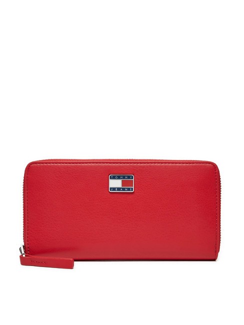 TOMMY HILFIGER TOMMY JEANS PILLOW Fermoar în jurul portofelului roșu fierbinte - Portofele femei