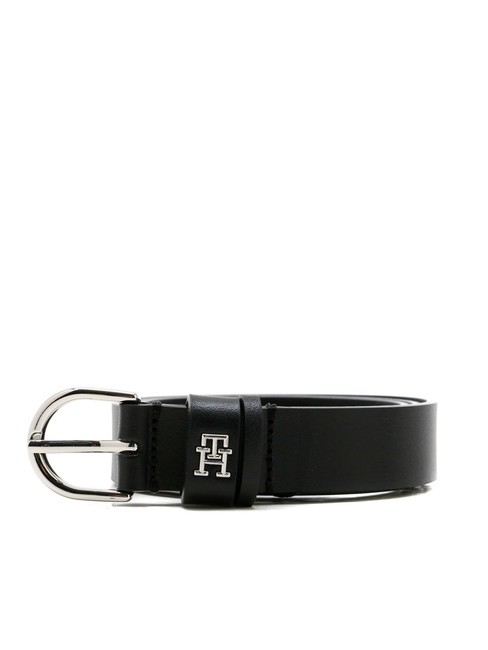 TOMMY HILFIGER ESSENTIAL EFFORTLESS Curea din piele negru - Curele