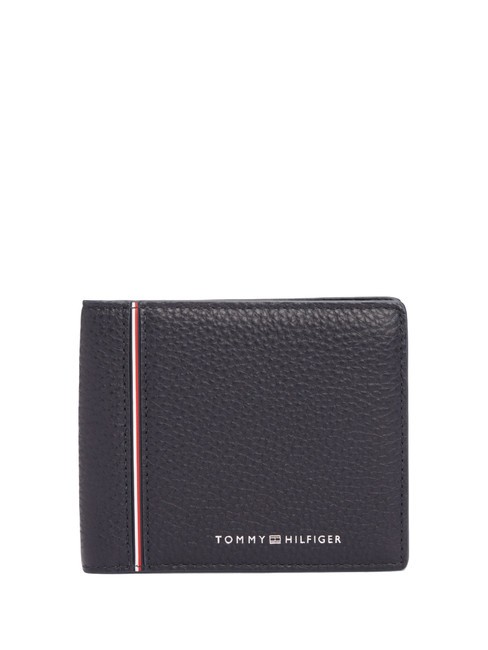 TOMMY HILFIGER TH CORP Portofel din piele albastru spațial - Portofele bărbați