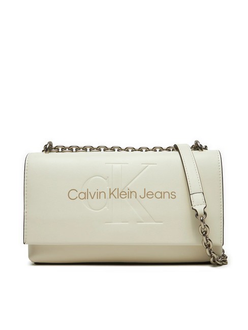 CALVIN KLEIN SCULPTED Convertible Geanta de umar/ crossbody tofu - Genți femei