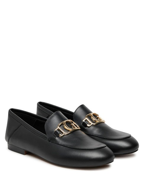 GUESS MARTYNAS  Mocasini din piele BLACK - Pantofi femei