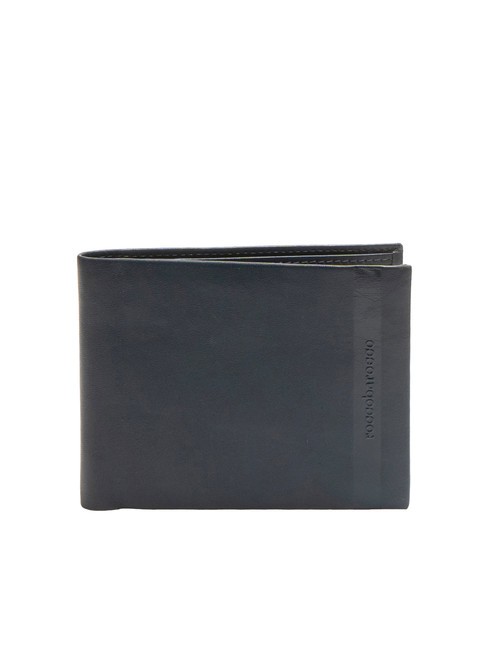 ROCCOBAROCCO STRIPE portofel din piele de 8 cc albastru - Portofele bărbați