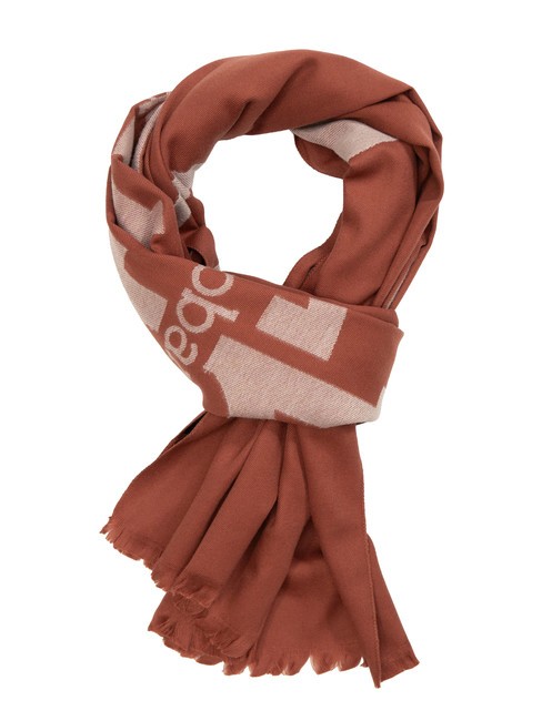 ROCCOBAROCCO RB Eșarfă cu logo peste tot Burgundia - Eșarfe