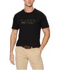GUESS SS BSC VELVET LOGO  Tricou din bumbac jetbla - tricou - 1