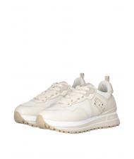 LIUJO MAXI WONDER 01 Adidași cu platformă din piele și plasă fildeş - Pantofi femei - 1