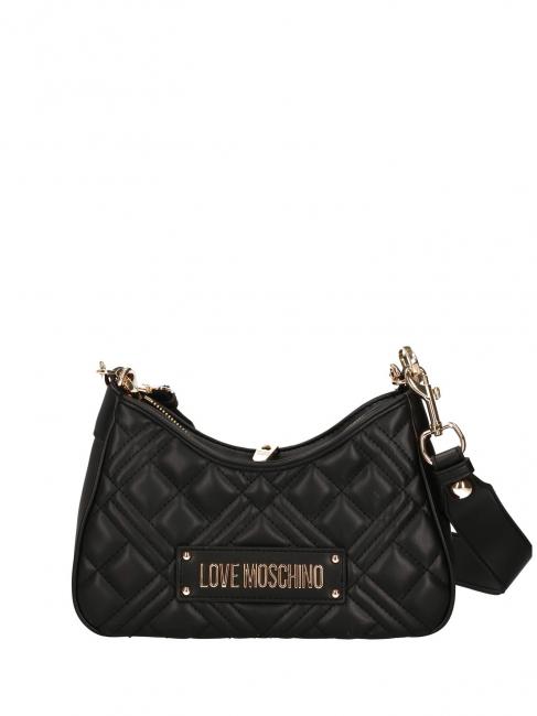 LOVE MOSCHINO GEOMETRIC QUILTED Geanta de umar negru - Genți femei