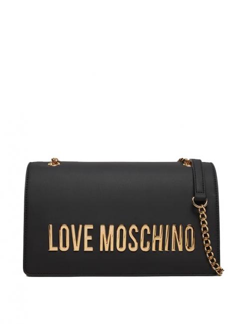 LOVE MOSCHINO LETTERING Geantă de umăr/încrucișată negru - Genți femei