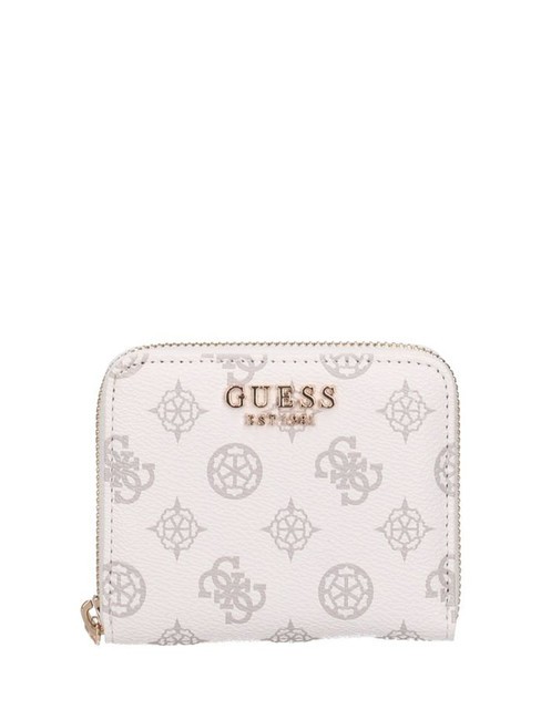 GUESS LAUREL Peony Portofel mini cu fermoar logo alb - Portofele femei