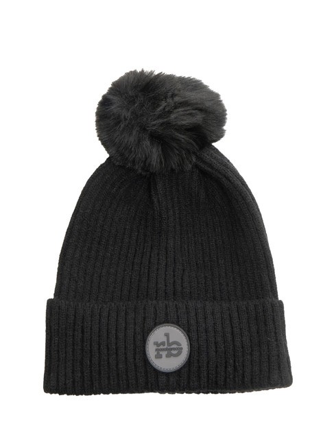 ROCCOBAROCCO PON PON Șapcă cu manșetă negru - Căciuli