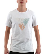 GUESS SS CN TRIANGLE Tricou cu maneca scurta alb purpuriu - tricou - 1