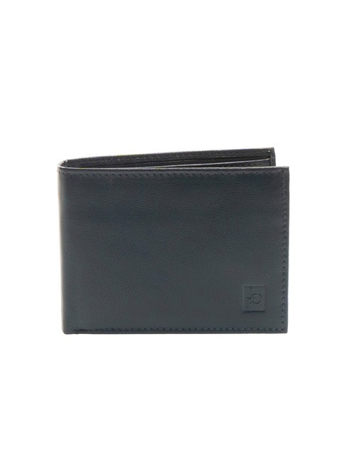 ROCCOBAROCCO PLAIN portofel din piele de 8 cc albastru - Portofele bărbați