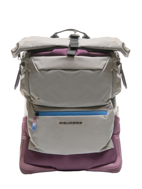PIQUADRO CORNER 2.0 Rucsac pentru PC de 15,6 inchi, cu husă de ploaie GRI - Rucsacuri pentru laptop