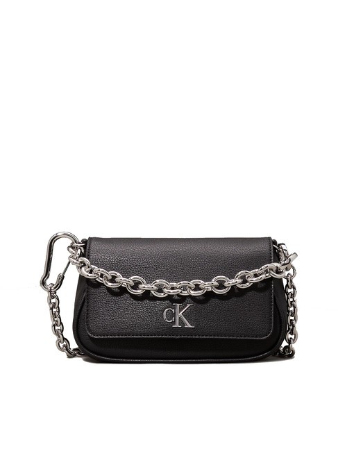 CALVIN KLEIN MINIMAL MONOGRAM Mini geanta de umar pvh negru - Genți femei