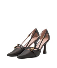 COCCINELLE FERNANDA Pompe din piele cu bretele negru - Pantofi femei - 1