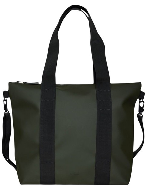 RAINS TOTE BAG MINI Geanta impermeabila verdeaţă - Genți femei