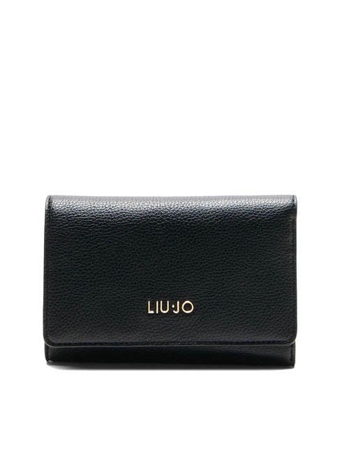 LIUJO CALIWEN Portofel mediu BLACK - Portofele femei