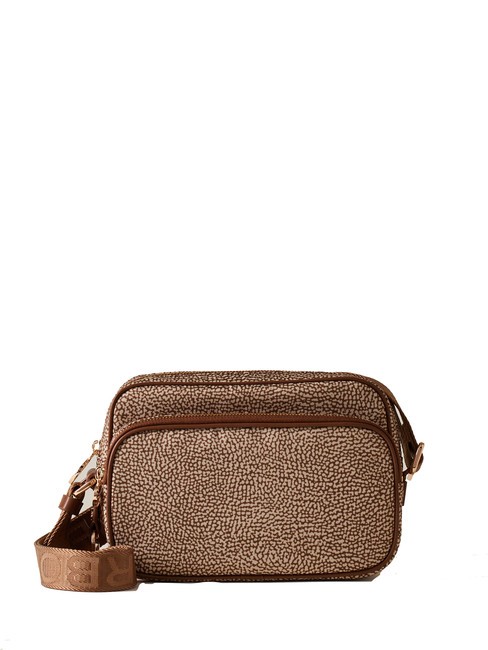 BORBONESE CAMERA CASE SMALL ECO LINE  Geanta de umar beiger mare - Genți femei