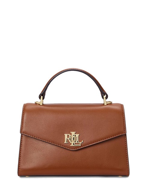 RALPH LAUREN FARRAH Geanta servieta din piele lauren tan1 - Genți femei
