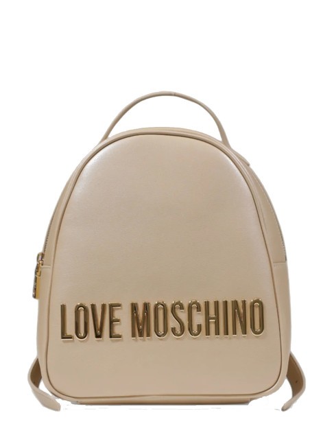 LOVE MOSCHINO LOGO LETTERING Rucsac aur - Genți femei