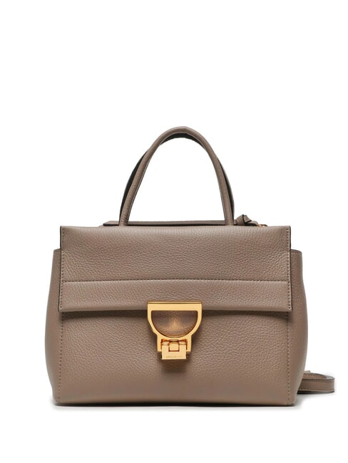 COCCINELLE ARLETTIS Geanta de mana din piele ciocanita taupe cald - Genți femei