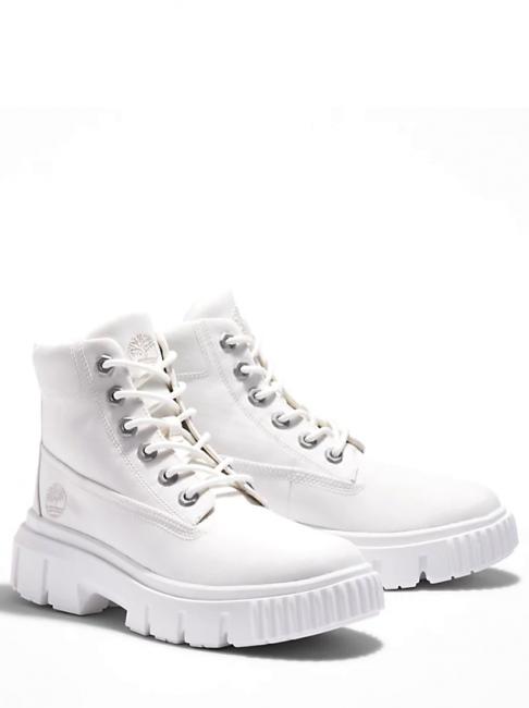 TIMBERLAND GREYFIELD Botine de pânză blanc de blanc - Pantofi femei