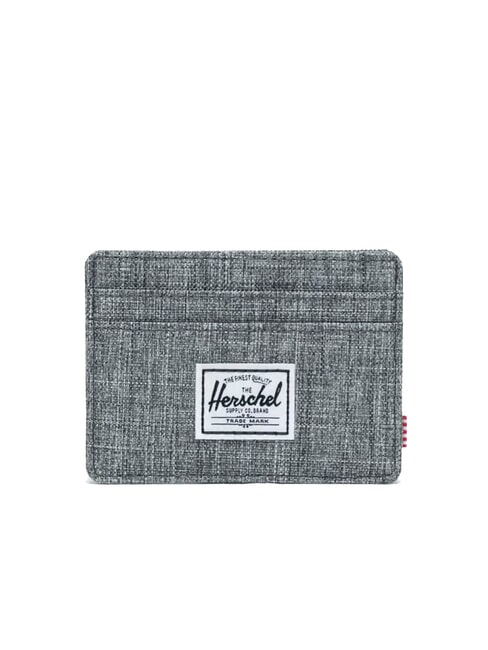 HERSCHEL CHARLIE RFID Suport plat pentru card RAVEN CROSSHATCH - Portofele bărbați