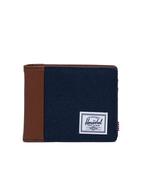 HERSCHEL HANK portofel de 4cc bleumarin/caban - Portofele bărbați