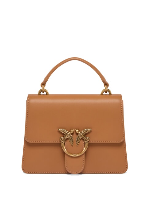 PINKO MINI LOVE BAG Geanta cu maner nugat-aur antic - Genți femei