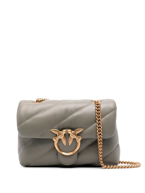 PINKO MINI LOVE BAG Geanta Nappa vertiver verde-aur antic - Genți femei