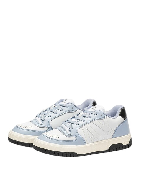 ARMANI EXCHANGE AX LOGO Adidași op.alb+albastru - Pantofi femei