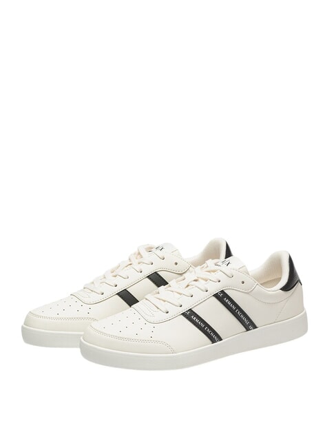 ARMANI EXCHANGE A|X STRIPES Adidași alb-negru - Pantofi bărbați