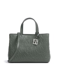 ARMANI EXCHANGE LOGO EMBOSSED Cumpărător manual, cu curea de umăr absint - Genți femei - 1