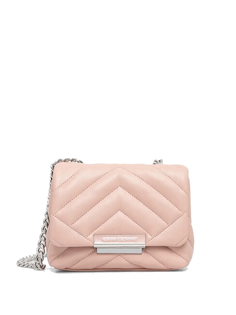 ARMANI EXCHANGE A|X MATELASSE Mini geanta de umar punch cu lapte - Genți femei