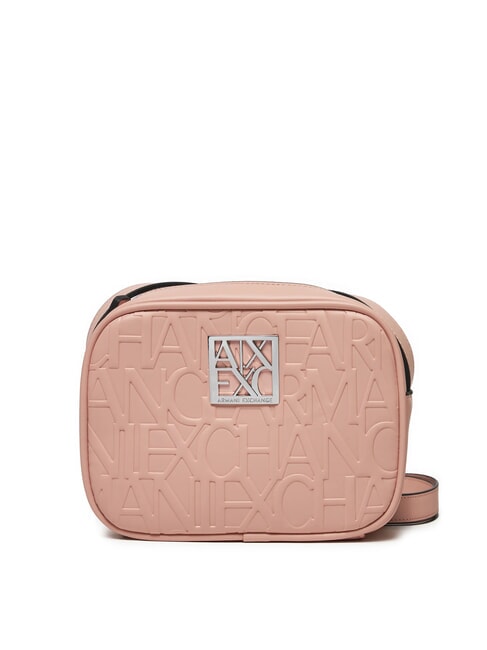 ARMANI EXCHANGE LOGO EMBOSSED Mini geantă de umăr punch cu lapte - Genți femei