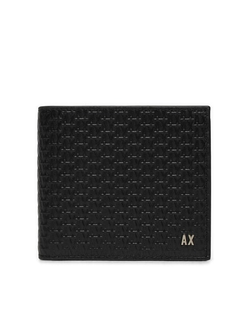 ARMANI EXCHANGE A|X LOGO EMBOSSED Portofel din piele negru - Portofele bărbați