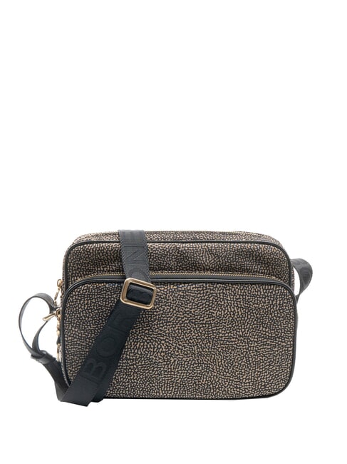 BORBONESE CAMERA CASE MEDIA ECO LINE Geanta de umar OP / NATURAL / NEGRU - Genți femei