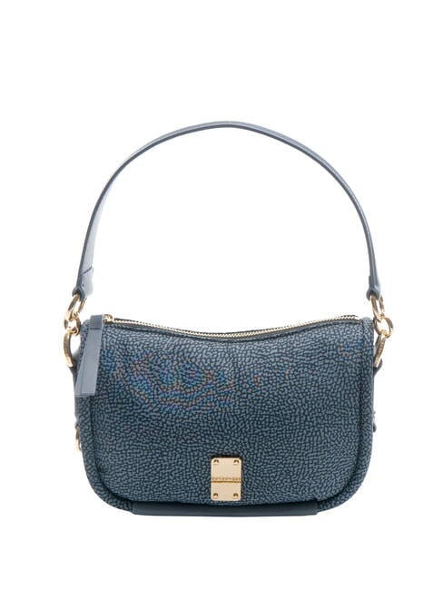 BORBONESE CAHIER HOBO SMALL Geanta de umar cu bareta de umar denim - Genți femei