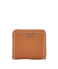 GUESS NASTRA Portofel mic cu fermoar geanta albury caramel - Portofele femei - 1