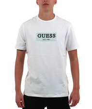 GUESS SS CN BOX Tricou cu imprimeu logo alb purpuriu - tricou - 1