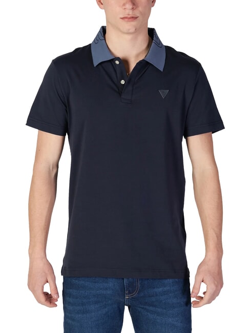 GUESS NOLAN SS Tricou polo stretch cu mâneci scurte smartblue - maiou Polo