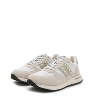 LOVE MOSCHINO DUNE 30 Tenisi cu crampoane în formă de inimă alb/argintiu10 - Pantofi femei - 1