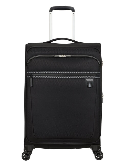 AMERICAN TOURISTER AEROSPIN  Cărucior mediu, extensibil BLACK - Trolere semirigide