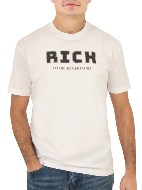 JOHN RICHMOND KUHSE Tricou cu imprimeu logo alb - tricou