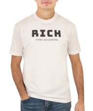 JOHN RICHMOND KUHSE Tricou cu imprimeu logo alb - tricou - 1