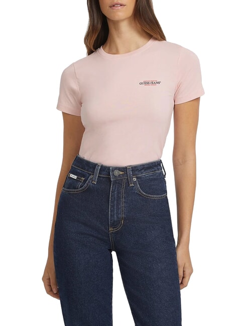 GUESS JEANS SLIM AMERICA Tricou slim fit blush bumbac - tricou