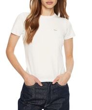 GUESS JEANS SS SLIM POCKET  Tricou cu maneca scurta alb purpuriu - tricou - 1